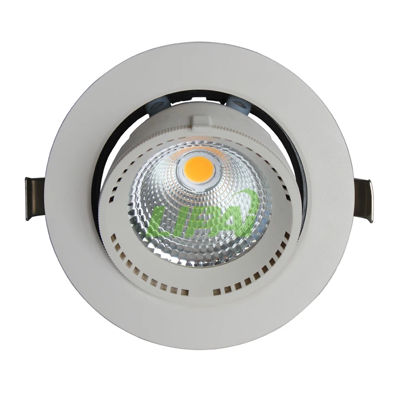 7w 15w 30w 40w gimble led COB downlight spotlight dimmable for Commercial Adjustable beam angle 24/60degree 30000hours