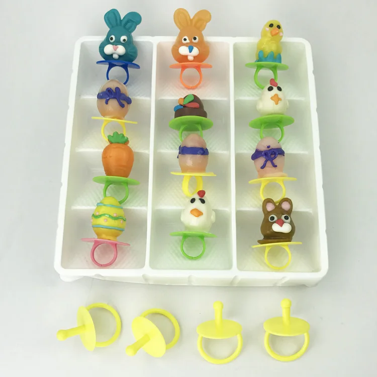 Quanzhou Food Grade Candy Baby Pacifiers Ring Lollipop Plastic Rings Bulk Base For Candy