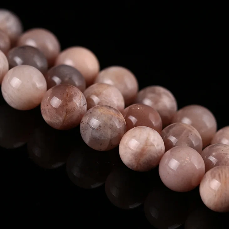 Круглые бусины в форме солнца, незакрепленные бусины из натурального камня для изготовления браслетов, ожерелий, нитка 15 дюймов, 4 мм, 6 мм, 8 мм, 10 мм, 12 мм