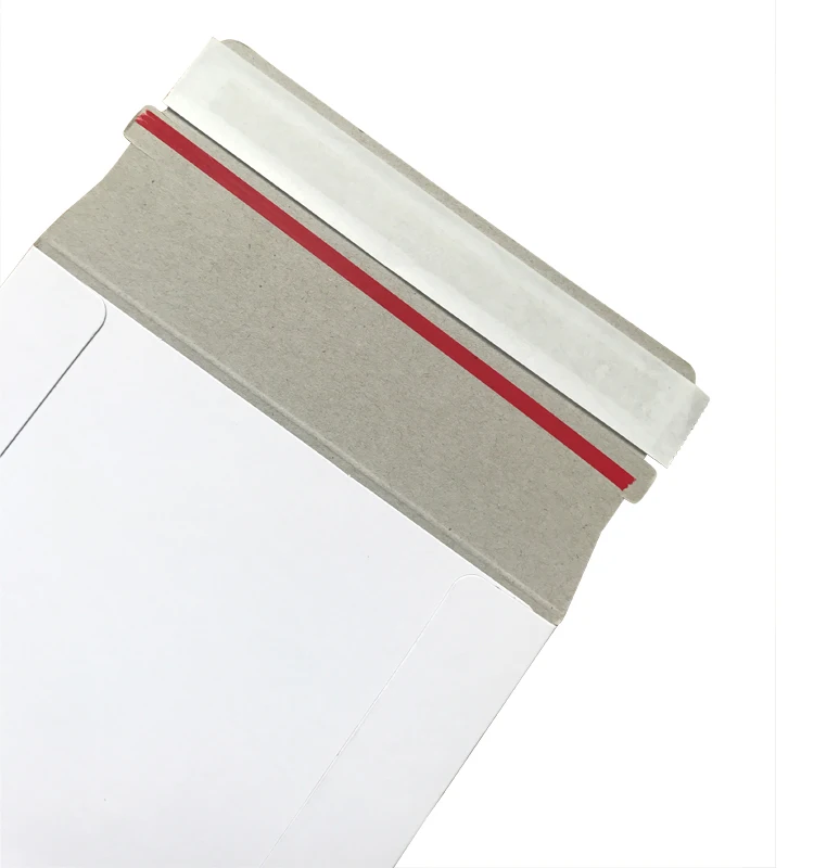 Custom Printed Rigid Cardboard Fiberboard Envelope Recycled Flat Mailer Photo Document Protection Colorful Versatile Clothing