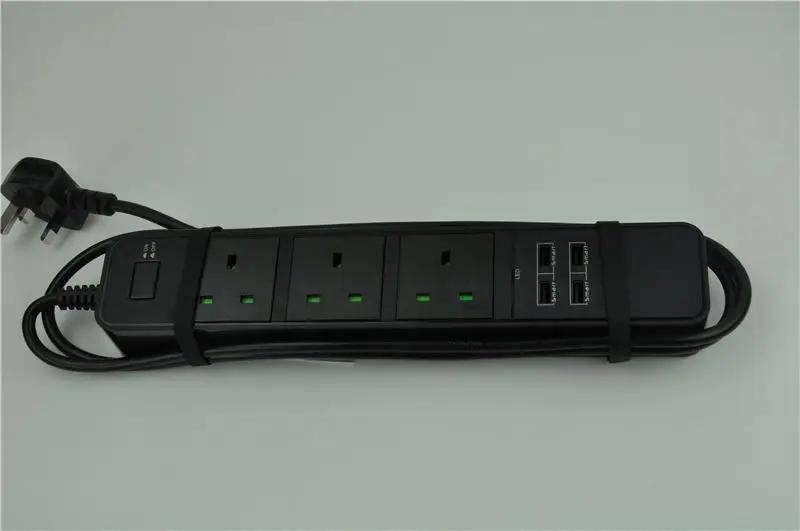 4 AC Outl etSurge Protector Wall Mount Socket with 4 USB Charger 2.1A and 1A port