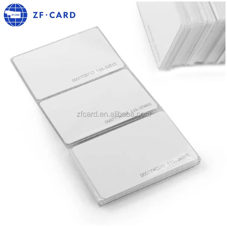 
credit card size plastic blank card in pvc 