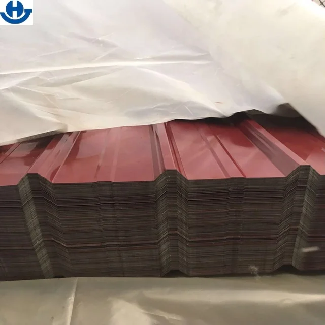 High Strength Zinc 275g/m2 Color Coated Aluzinc Steel Corrugated Iron Roofing Sheets And Prepainted Trapezoid Roofing Sheet