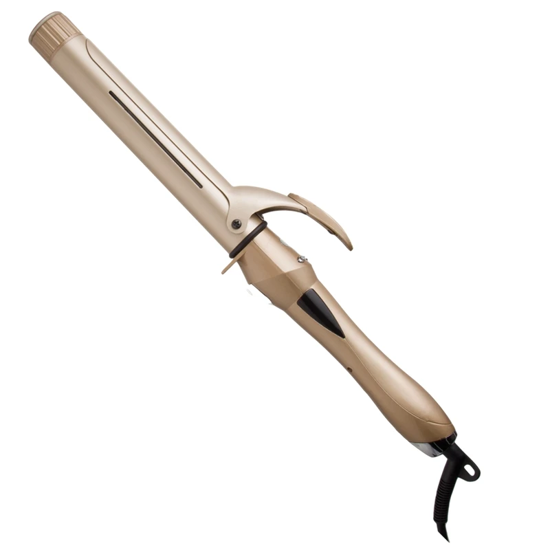 Customized Color Logo Infrared Keep Moisture Professional  Slim Barrel Fast PTC Heater LCD Display Electric Hair Curling Iron