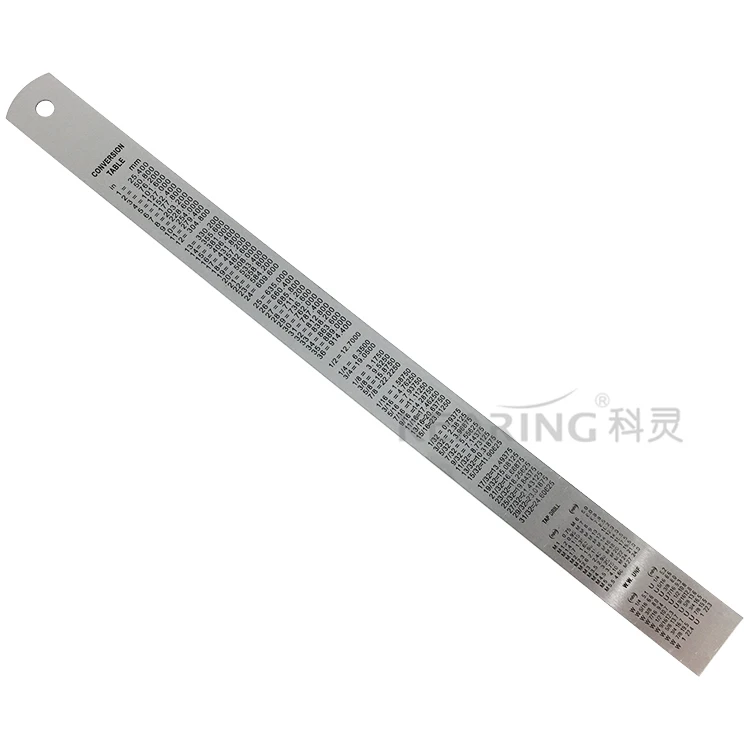 1mm Thick length  measuring  template 30cm stainless steel ruler Flexible