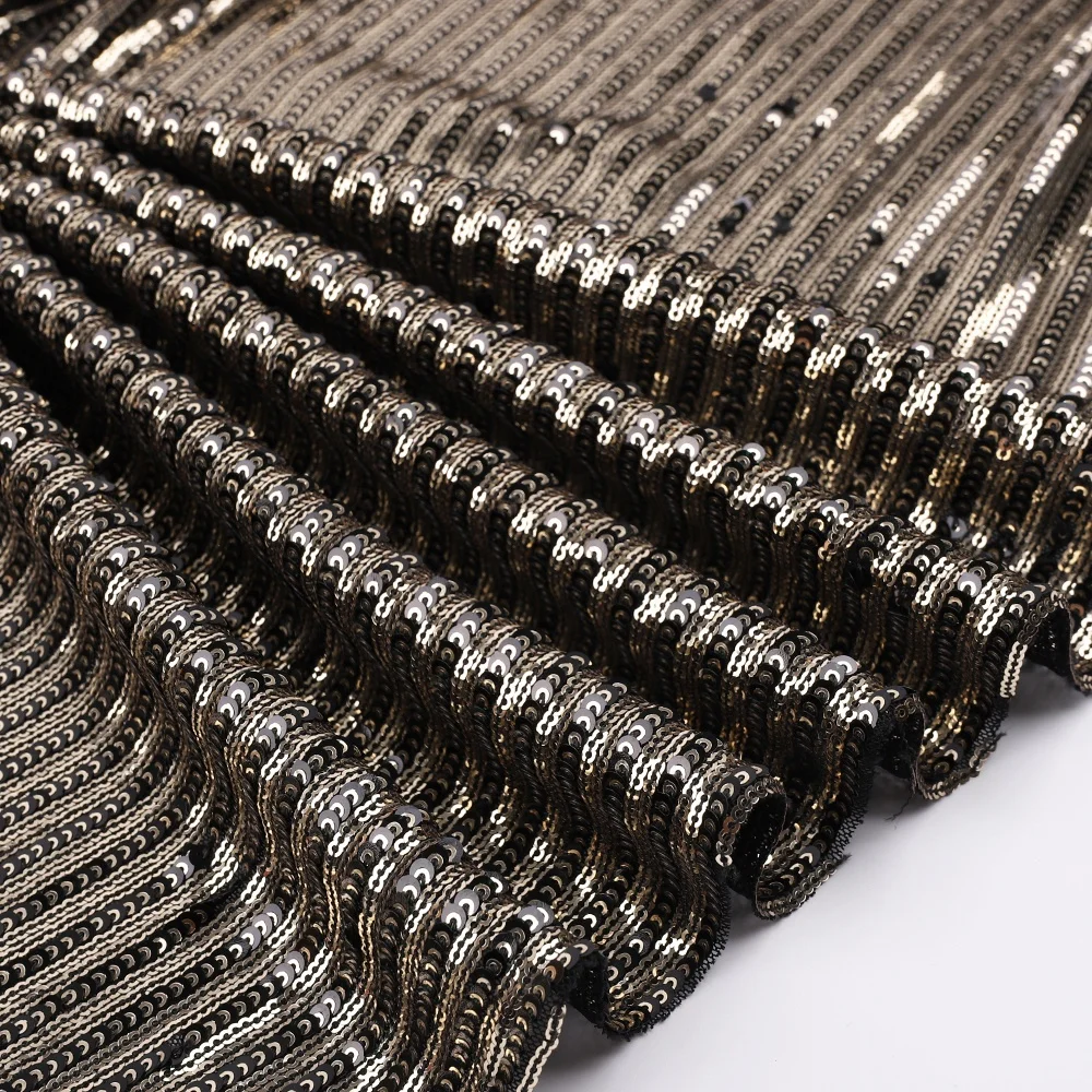 Роскошная дизайнерская индийская медная ткань с блестками