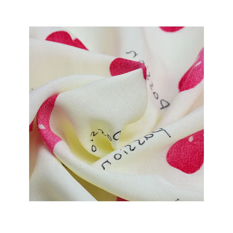 wholesale 100 rayon printed fabric for summer dress