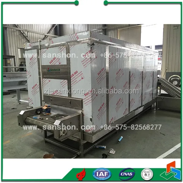 Автомобильных Морепродуктов IQF Туннель Морозильник Машина