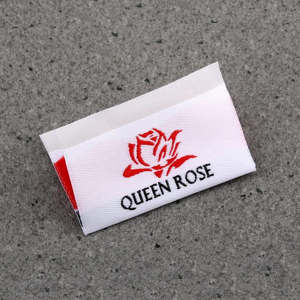 moq 500pcs custom woven labels clothing labels for garment