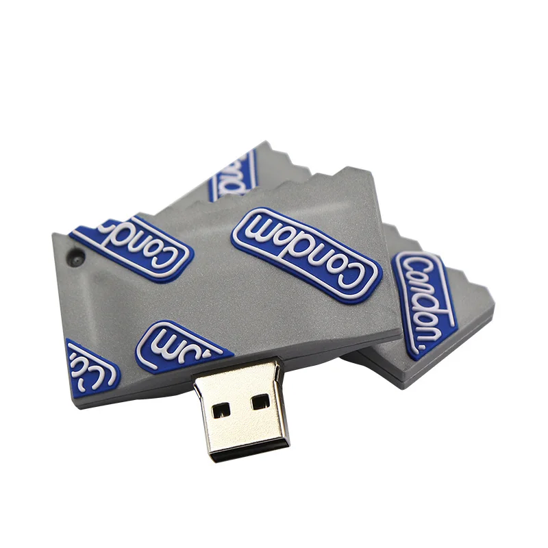 Creative Promotion Gifts Penis Shaped Usb Stick  Condom Model Pvc Usb Flash Drive 1-64Gb