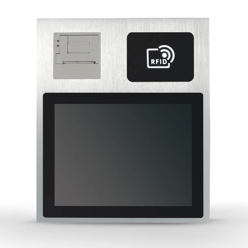 коммерческих интеллектуальных планшетный ПК с сенсорным экраном биометрических pos терминального устройства с принтера