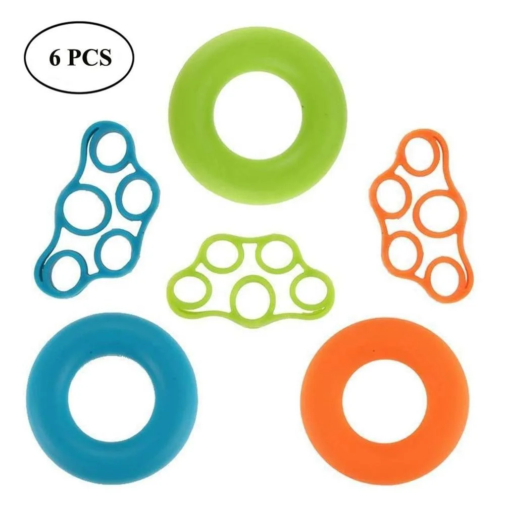 yoga silicone forearm trainer rings wrist hand grip silicone finger trainer exerciser stretcher