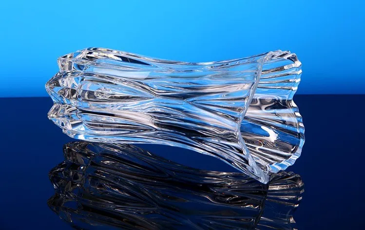 Прозрачные стеклянные цветочные вазы в европейском стиле для украшения дома и свадьбы