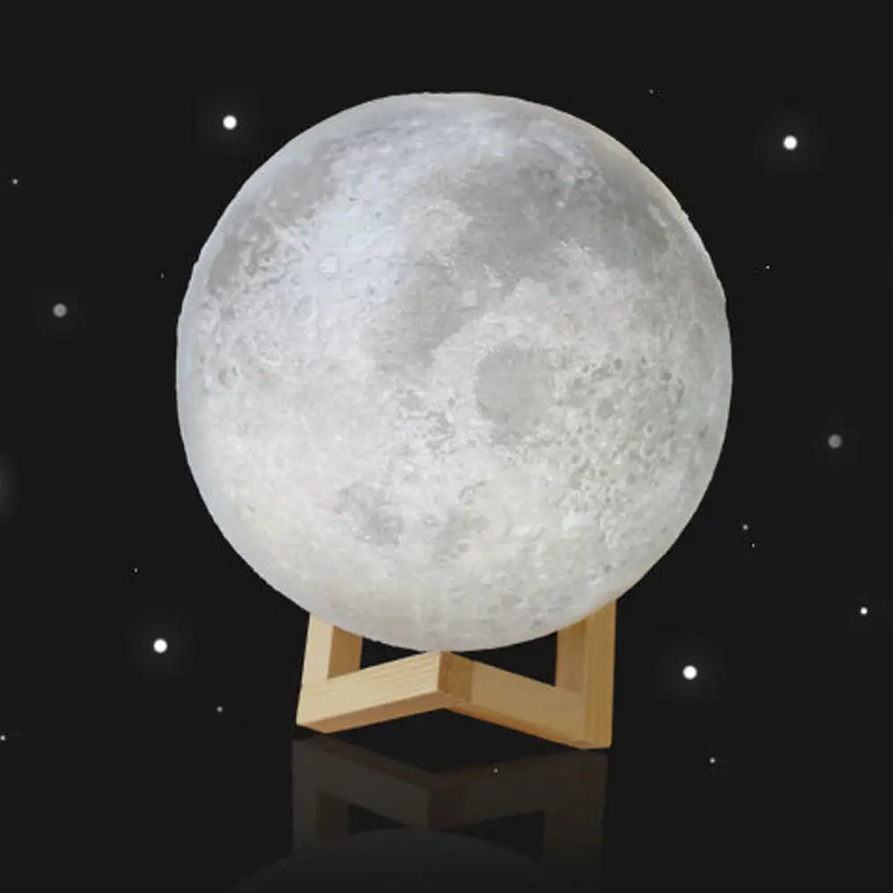 Best Price No Minimum 15 cm Touch 16 Colour 3d Lunar Moon Globe Lamp Manufacturer In China