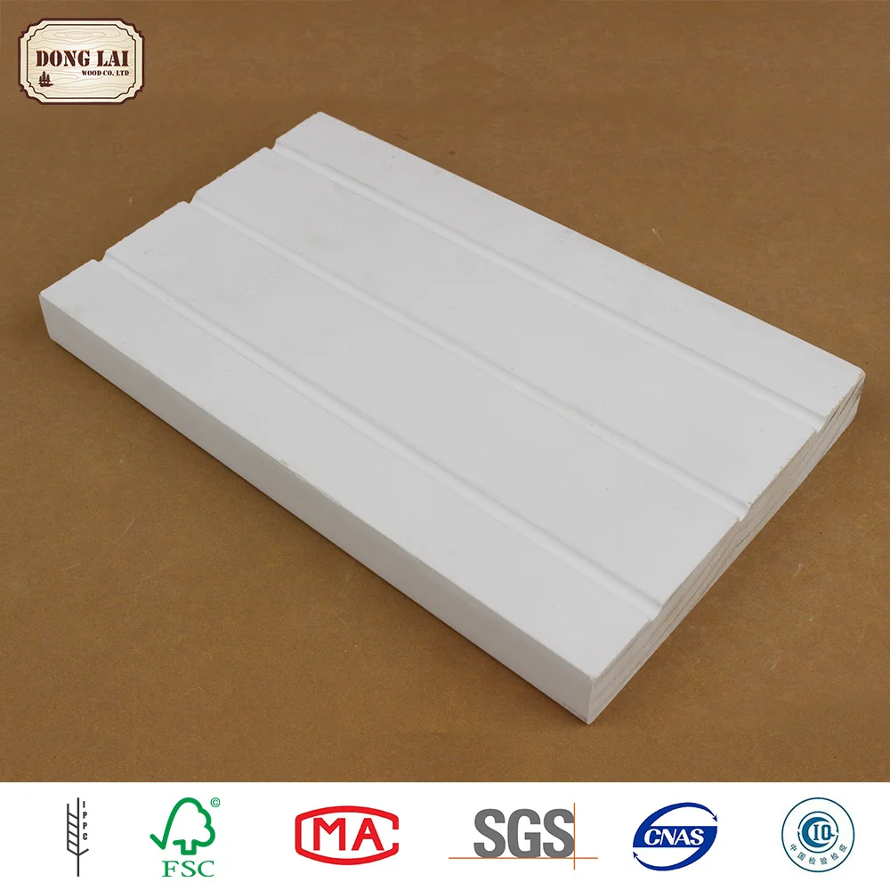 Waterproof Radiate Pine Chile Pine white gesso primed finger Joint wood door jamb