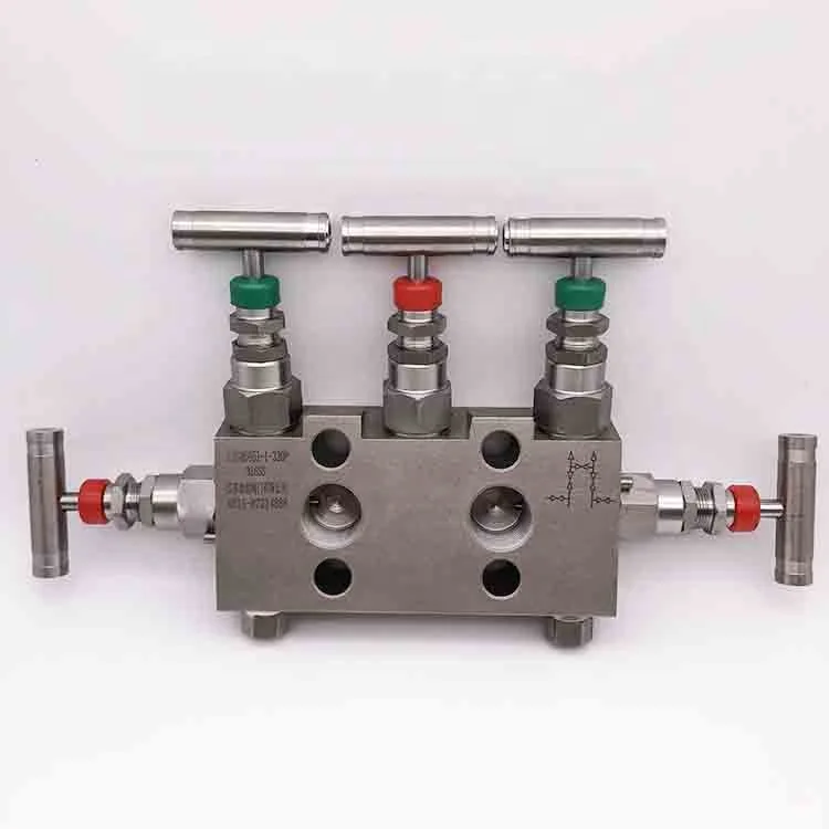  Ss316 1/2NPT 6000psi гидравлический 5 трехходовой клапан