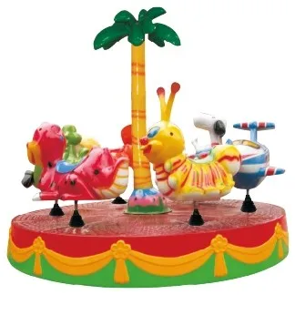 Mini merry go round carousel for sale / 3 seats mini carousel for sale (QX-129E)