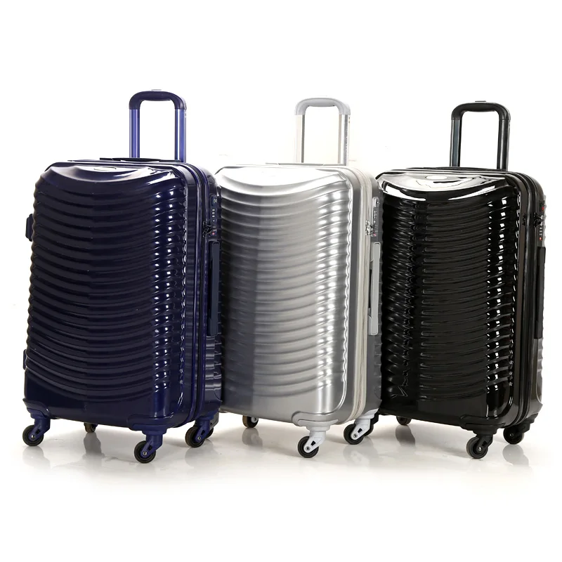 
suitcase cabin travel luggage trolley bag ABS PC luggage sets carry on luggage bag 