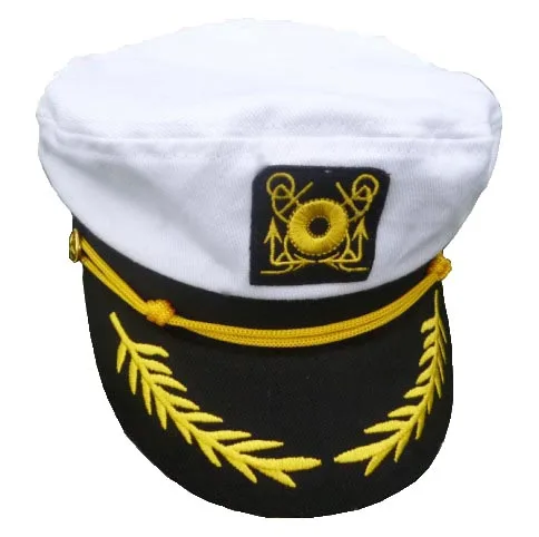 Custom White Captain Sailor Hat For Sale