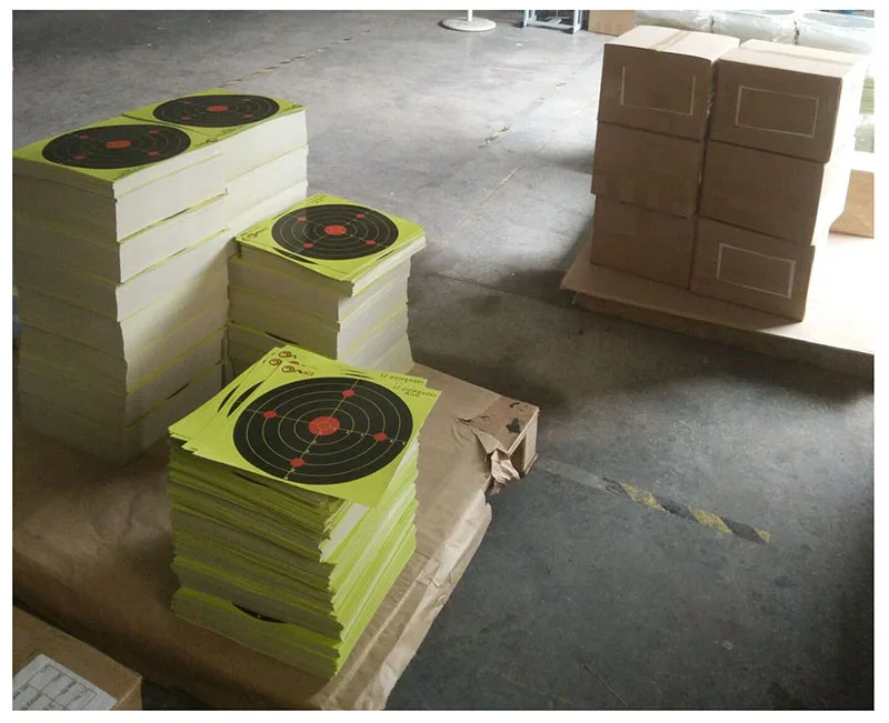 Рождественские современные популярные наклейки с тремя силуэтами на заказ, неоновые апельсиновые наклейки Bullseye