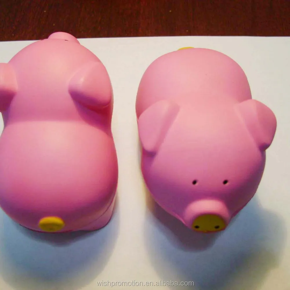 pu stress pig toy pig stress ball pig pu toy