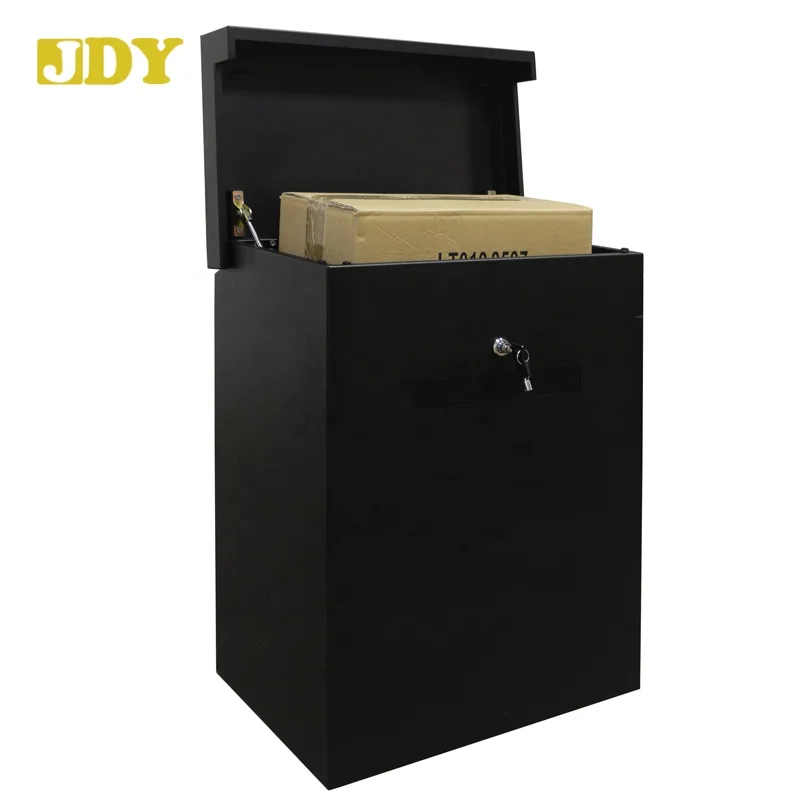 European Stylish Small Capacity Garden Outdoor Express Cabinet Delivery Boxes Safe Locked parcel drop box for mail and parcel