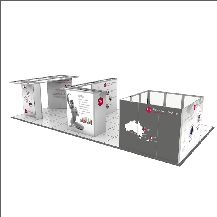 20-футовый медицинский торговый выставочный дисплей с графическим дизайном на продажу