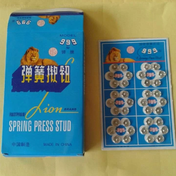 Wholesale silver/ black color metal button seagull brand snap fastener