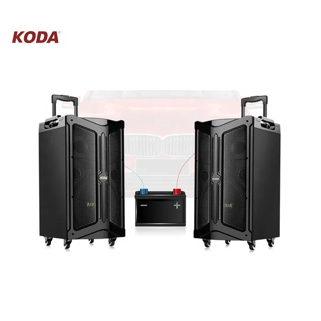 hi-fi multimedia active pa system outdoor portable trolley speaker