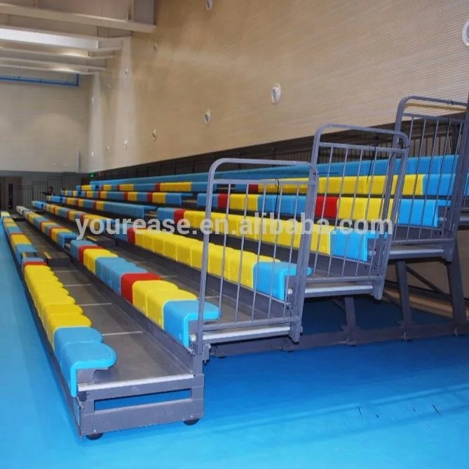 Remote Control Indoor Gymnasium Telescopic Seating Bleacher