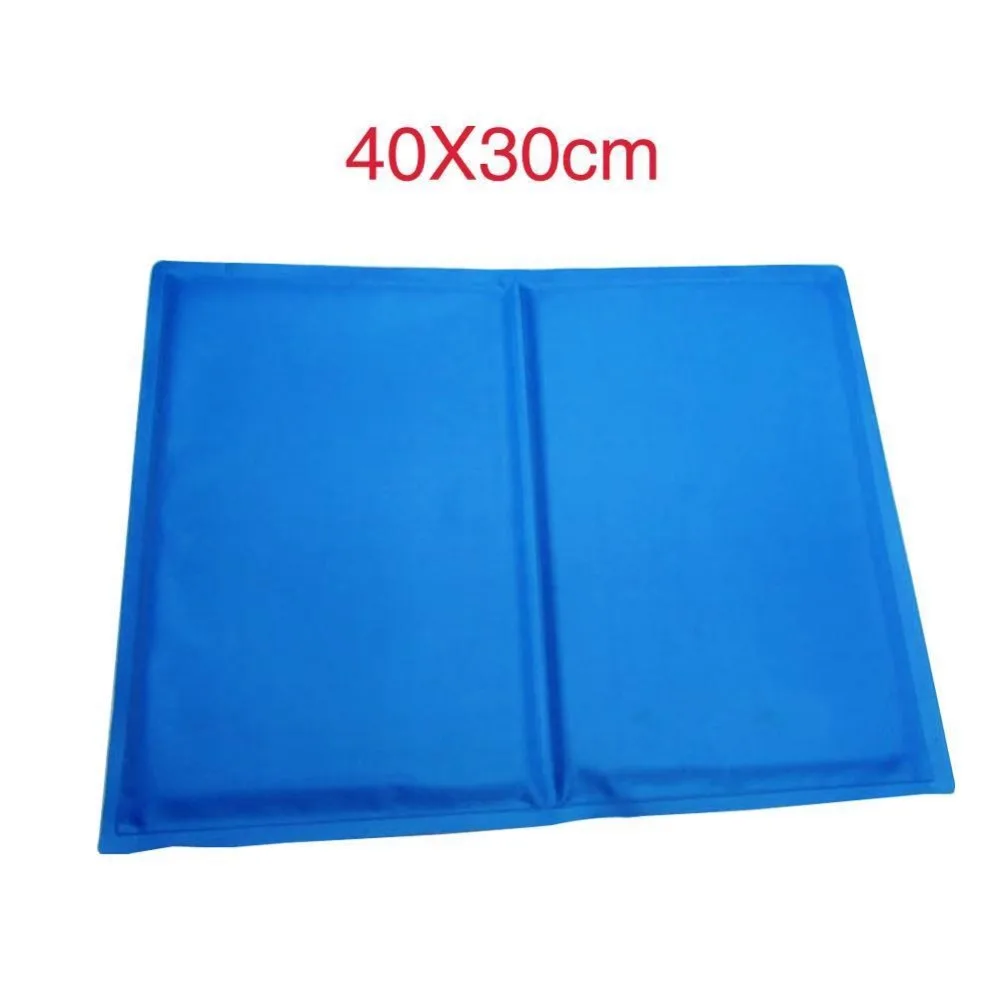 
Safe Pet Cool Gel Mat Dog Cat Bed Non-Toxic Cool Cooling Gel Mat Summer Pad Blue <img data-src=