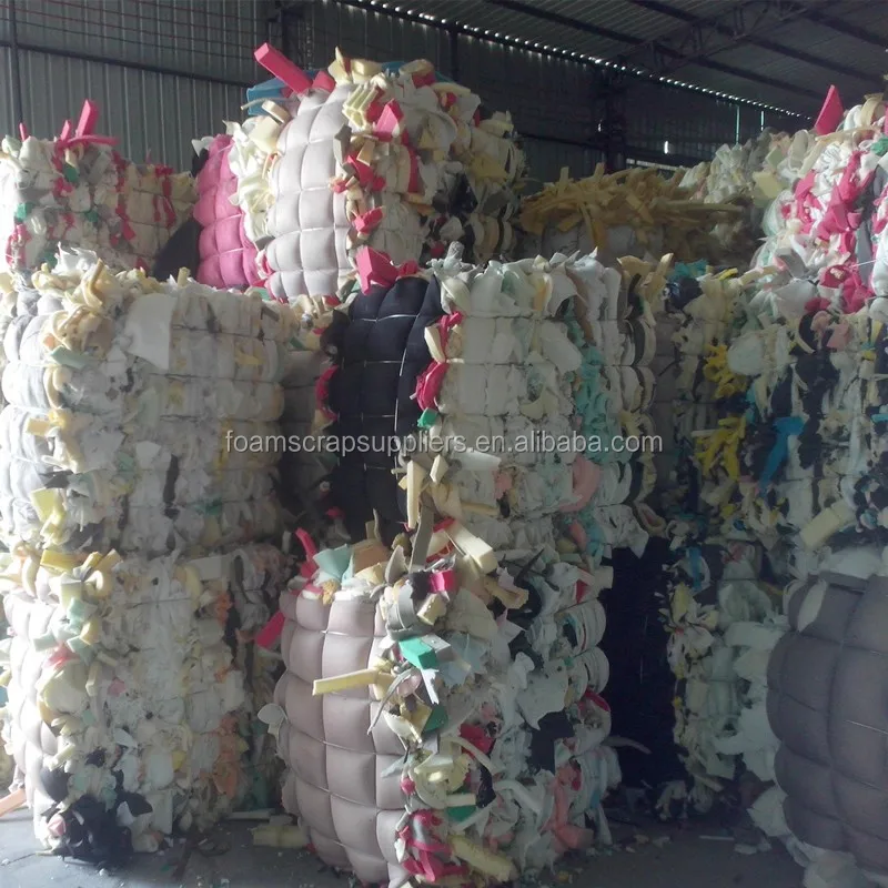 Best Quality foam scrap Soft Polyurethane recycled foam sofa material lowest price rubber foam