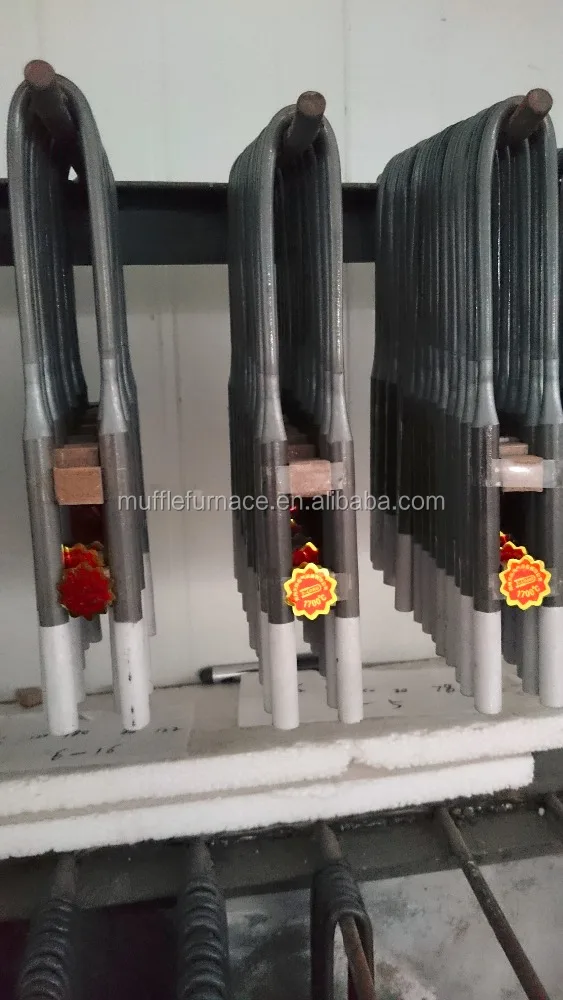 High temperature 1700 muffle furnace mosi2 heating elements