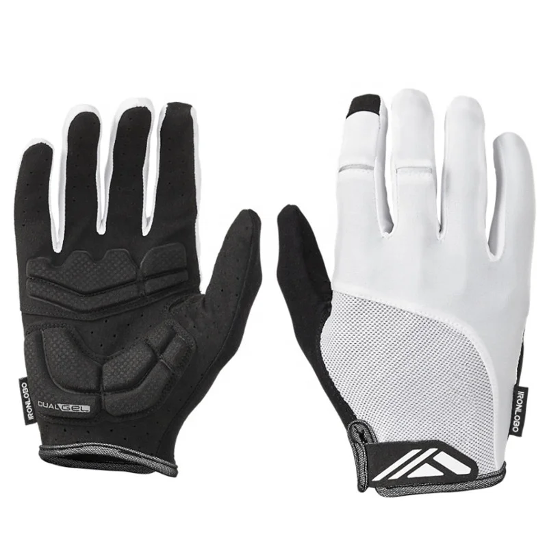 Пользовательские противоударные 3 мм Логотип Длинные легкие мягкие горные велосипедные перчатки