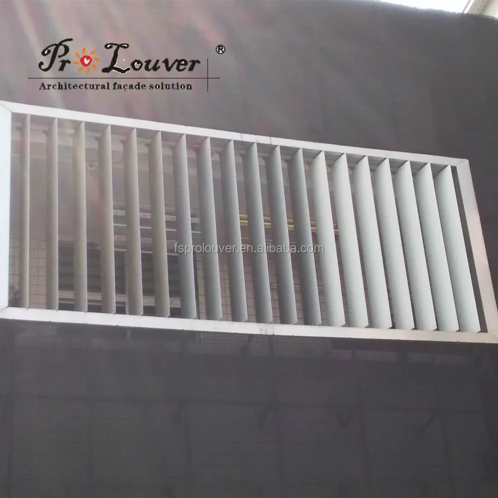 Aluminum Window Screen, Aerofoil Blades Louver, Aerofoil Louver Window
