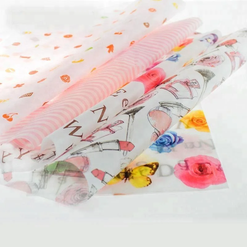 
Colorful Custom Logo Printed Butterfly Wrapping Tissue Paper for Gifts Packaging 