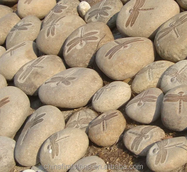 Landscaping Decorative Craft Engraved Pebble Stone FIRST Stone Natural Stone Home Decoration Garden Decoration SCULPTURE Animal
