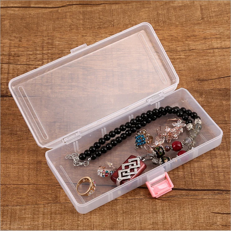 China sale flat shape pink buckle plastic storage boxes with cover