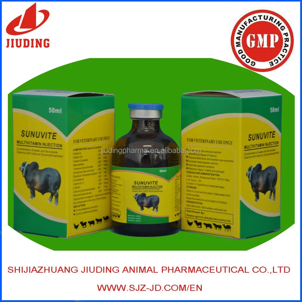 
Hot sale veterinary multivitamin injection cattle calcium supplement 
