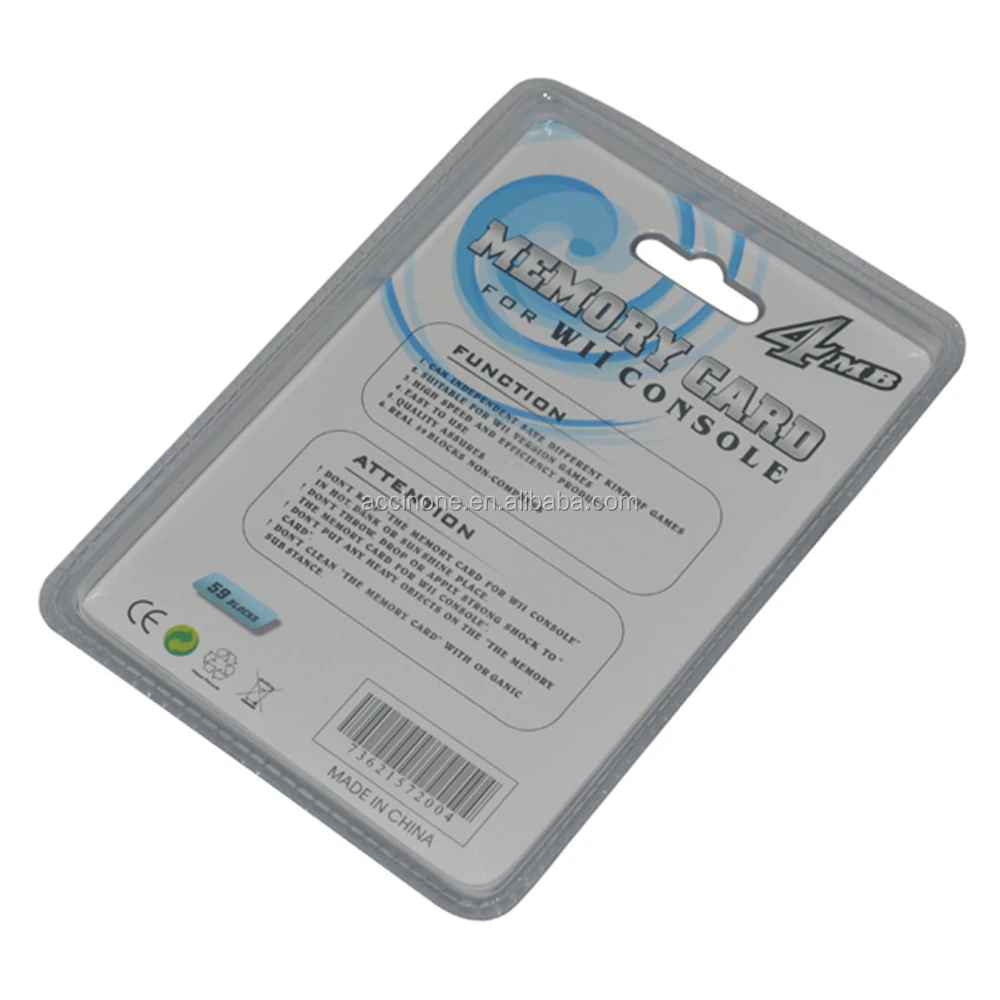 White 4MB 8MB 16MB 32MB 64MB 128MB 256M 512MB Memory Card Storage Saver for Nintendo Wii Gamecube GC NGC