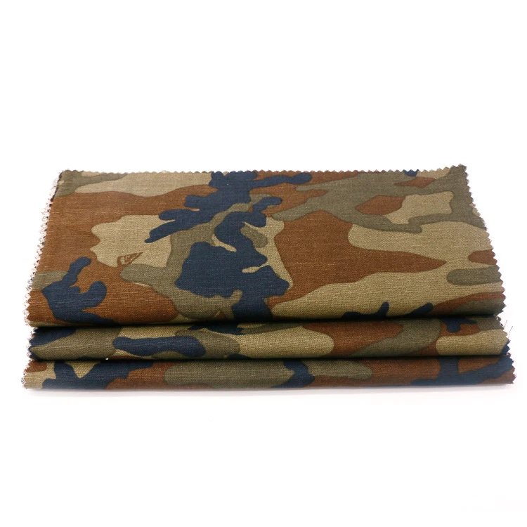 Hot New Class Natural Pro-Environment 55% Linen 45% Cotton Printed Plain Woven Fabric For Garment