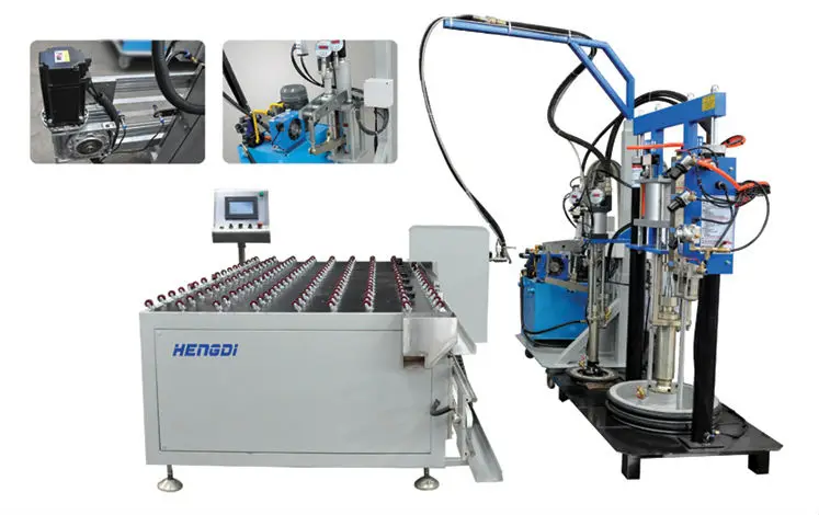 Sealant extruder machine for insulating glass