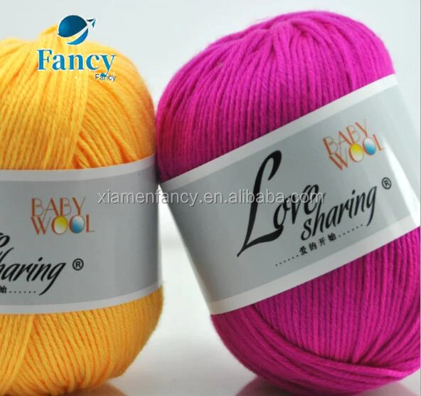 Хорошее качество хлопчатобумажная пряжа младенца протеин шелка ручного вязания пряжа для ребенка свитер причудливой пряжи