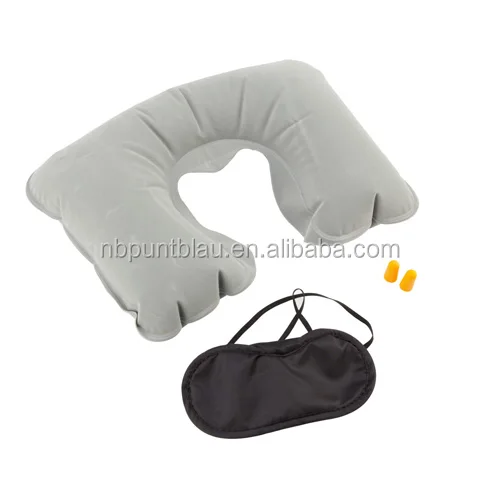 travel kit,travel set with pillow,eye shade and bag,3pcs