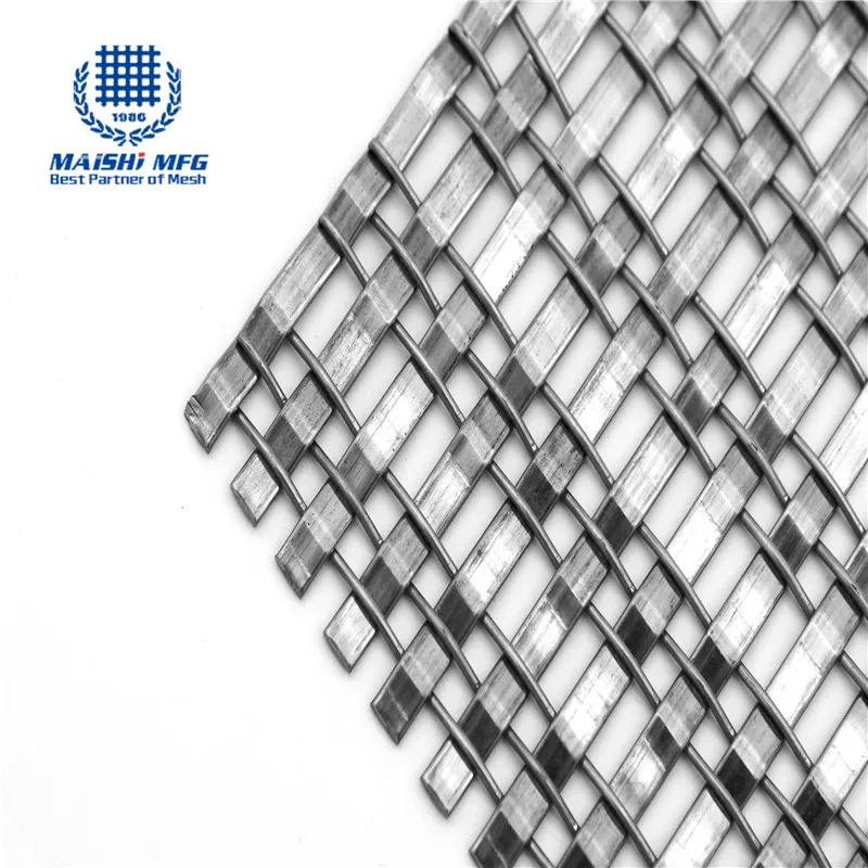 Stainless steel woven type metal screen decorative