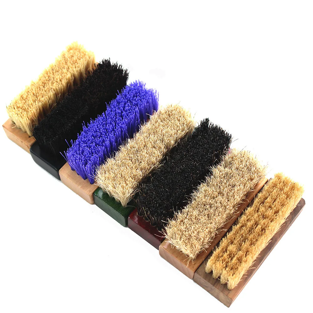 
FQ brand Professional Factory Made Customized football basketball shoe brush Clean wooden Shoe Brush 