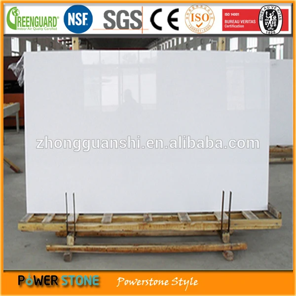 Завода поставляется глянцевая белоснежка кварцевые камень