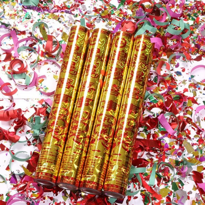 New design custom size 60/80/100 cm electric confetti cannon.