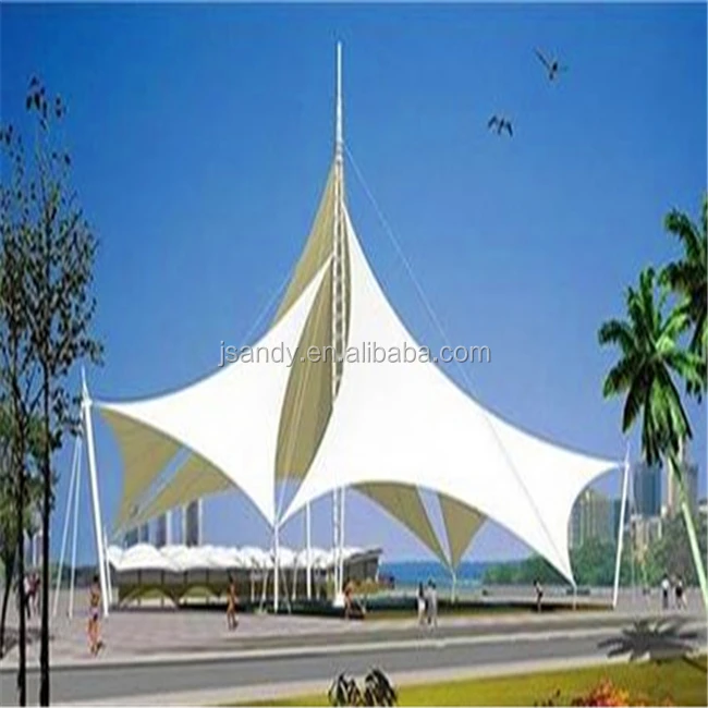 New design China professional manufacture tensioned fabric stadium tent membrane structures