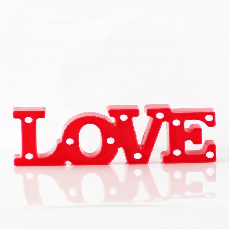 love marquee letter night light